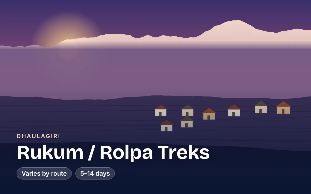 Rukum / Rolpa Treks